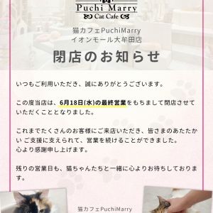 大牟田店閉店のおしらせ